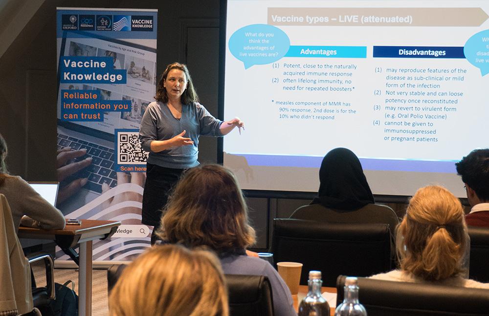 Immunisation training session