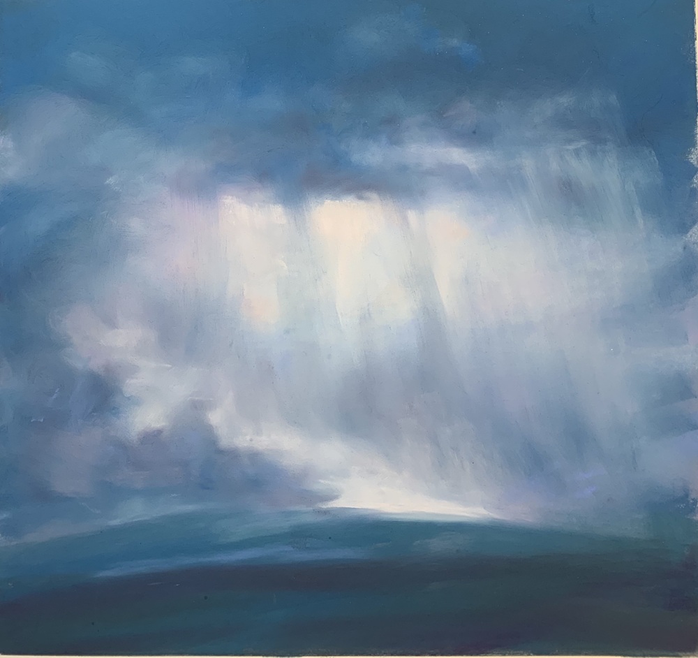 Painting of a spring shower by Sandra Orme