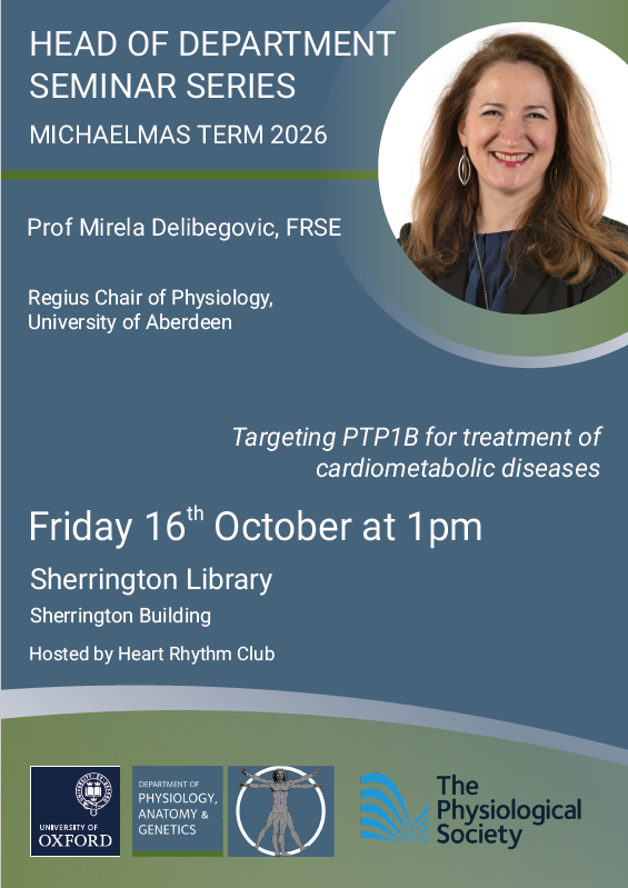 event poster with photo of speaker
